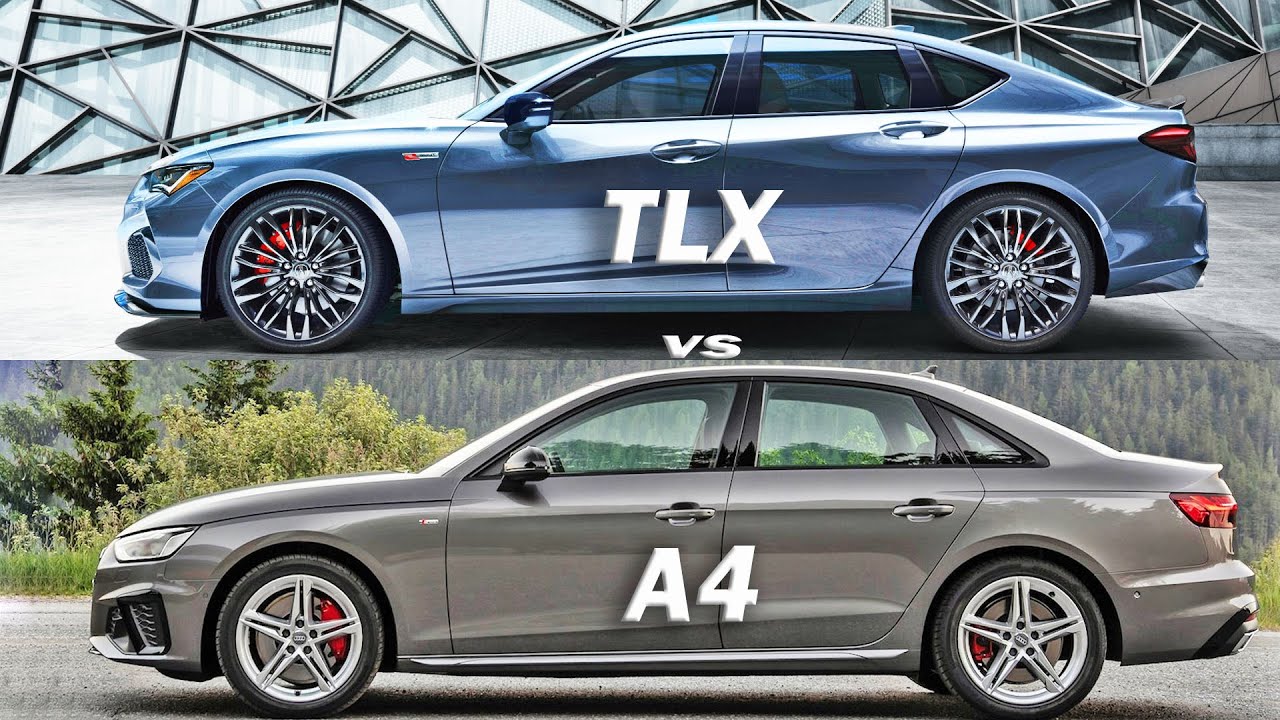 2021 Acura TLX vs Audi A4, Audi vs Acura, Germany vs Japan - visual