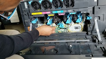How to remove the developer unit on your konica minolta