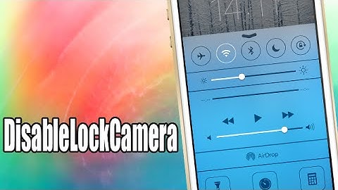 DisableLockCamera - iOS 7 Cydia Tweak