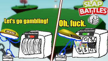 Gambling my video away with Glove Randomizer in Slap Battles