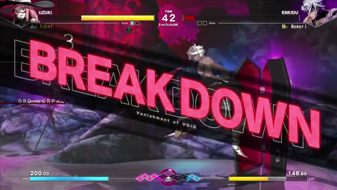 Uzuki Gamesssssss (Mid level play) FT10 vs Momori | Under Night In Birth 2 Netplay Matches