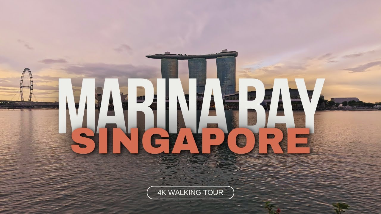 Sunset Stroll: Merlion to Marina Bay Sands | Singapore Cityscape 🌆 ...