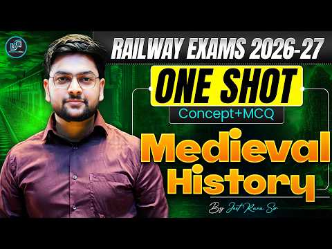 Railway Exams 2026-27 | Medieval History One Shot | Complete Concept + MCQ | By Jeet Rana Sir