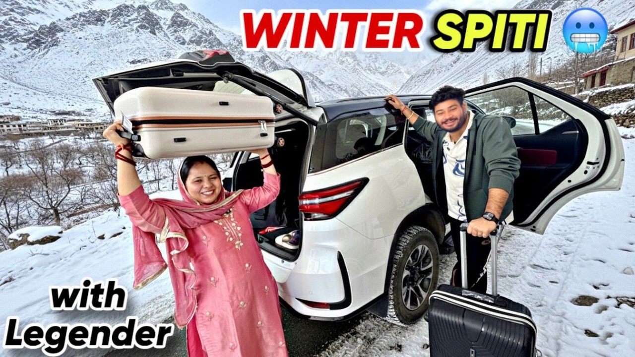 FIRST TRIP WITH MY WIFE in Fortuner Legender 2026 ✌️ WINTER SPITI ❄️ Part 1