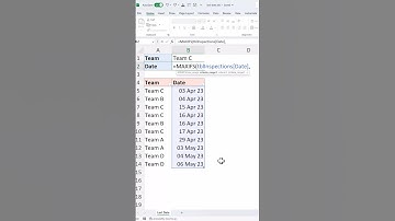 Laatste datum vinden op basis van criteria | Excel MAXIFS-functie