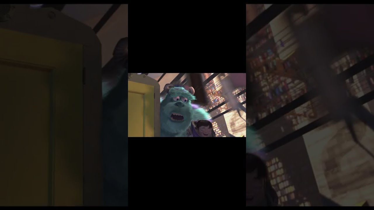 Com One human, Boo from Monsters Inc. starts to realize what's happening.  She uses the doors, (I's why you can see a unlocking the ability to travel  wood carving of Sully through