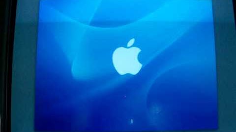 Imac G3 Mac OS X Panther First Boot