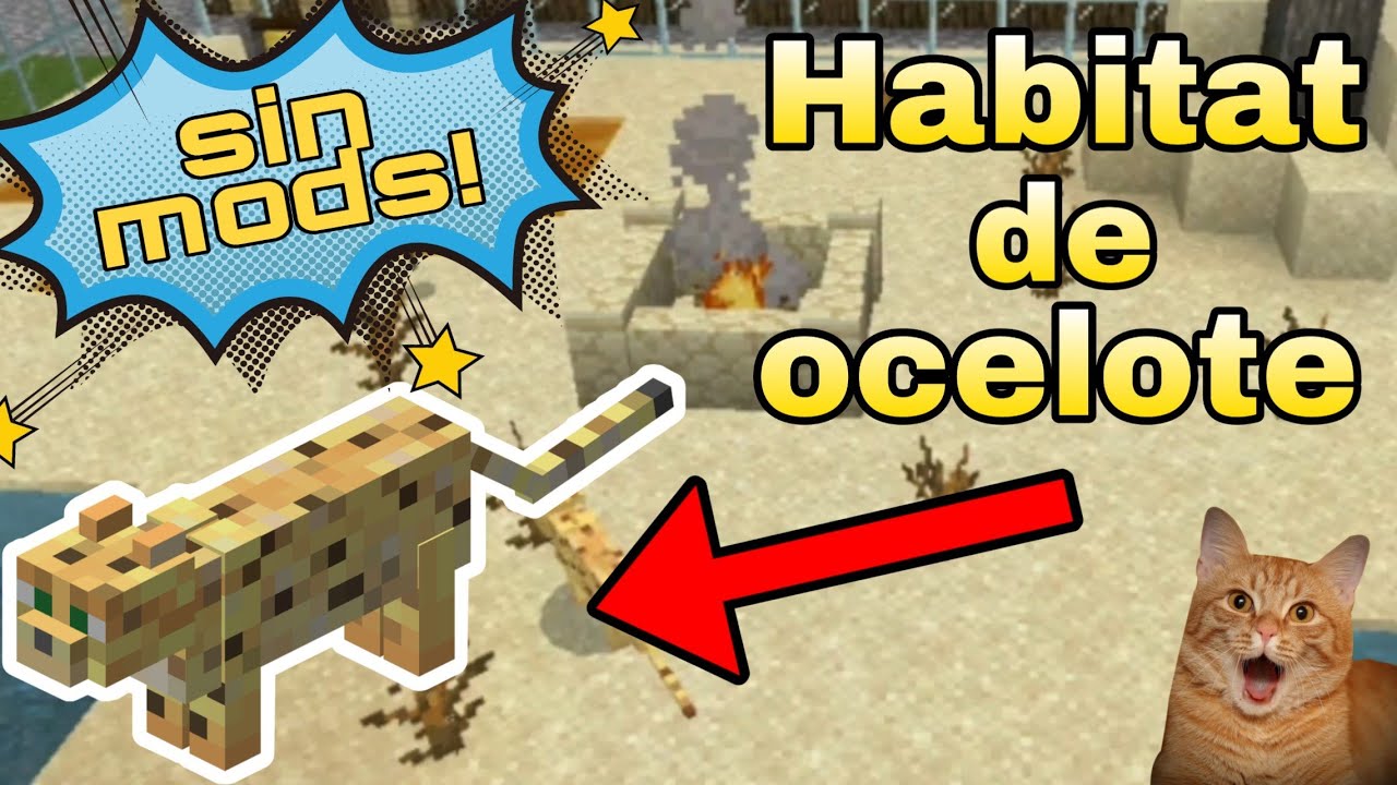 ¿Como hacer una CASA para OCELOTE en minecraft? (zoo sin mods #9) 🐆🐆🐆