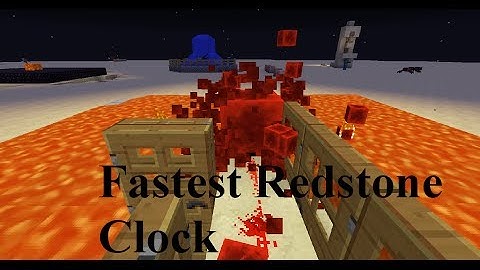 Minecraft Redstone Tutorial: FASTEST REDOTONE CLOCK