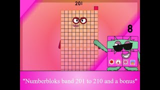 Numberbloks band 201 to 210 and a bonus
