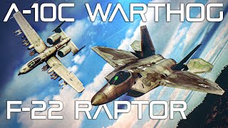F22 Raptor Vs A10C Warthog DOGFIGHT | Digital Combat Simulator | DCS |