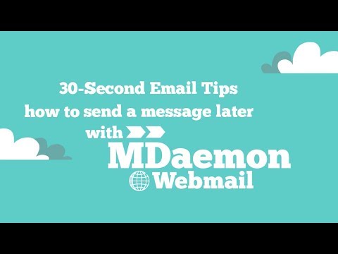 How to Defer Delivery (Send Later) in MDaemon Webmail