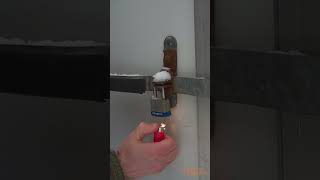 How to Unfreeze a Padlock #short