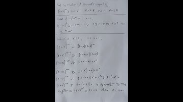 Proof by induction of Bernoulli
