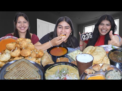 60 Sec. Golgappa, Misal Pav, Litti Chokha, Chole Bhature, Kadhi Chawal, Samosa, Sandwich Challenge