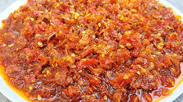 RESEP SAMBAL UDANG REBON AWET TAHAN LAMA