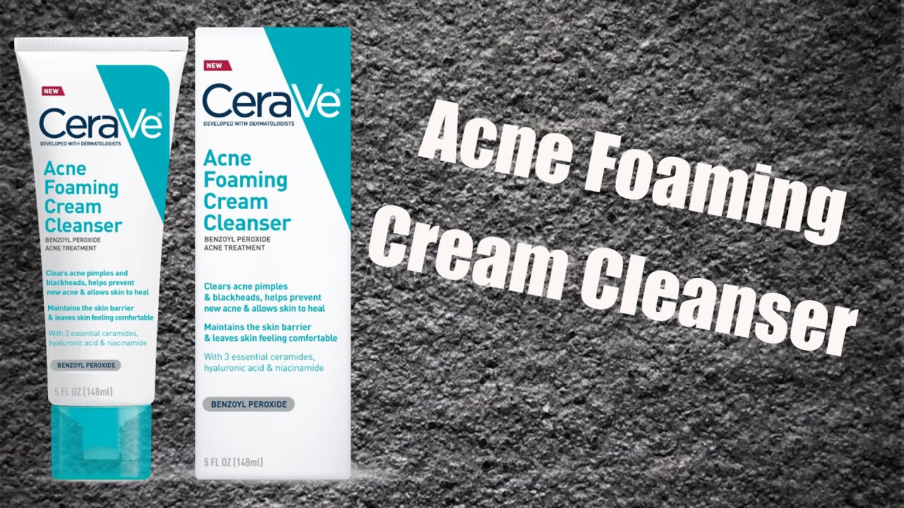 cerave acne foaming cream cleanser modo de uso