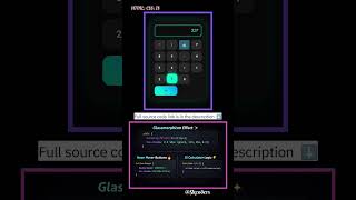 Build a Glowing Neon Calculator! #Shorts #SKCoders
