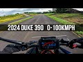 2024 KTM Duke390 0 - 100kmph - 160kmph Timings