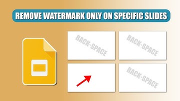 How to remove watermark only on specific slides in google slides