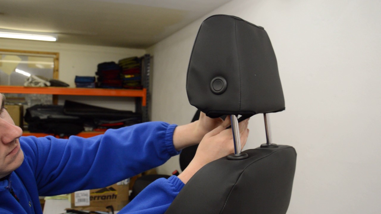 Skoda Octavia 2016 Seat Cover install Head Rest YouTube
