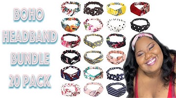 20 Pack Boho Headband Bundle | Amazon