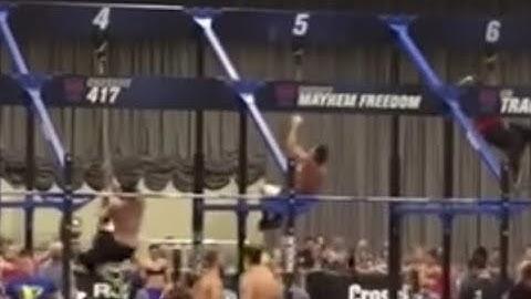 Rich Froning Amazing 1 Pull Rope Climb