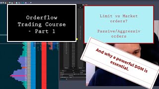 FREE Orderflow Trading course Part 1: Limit vs Market orders and the power of a dynamic DOM
