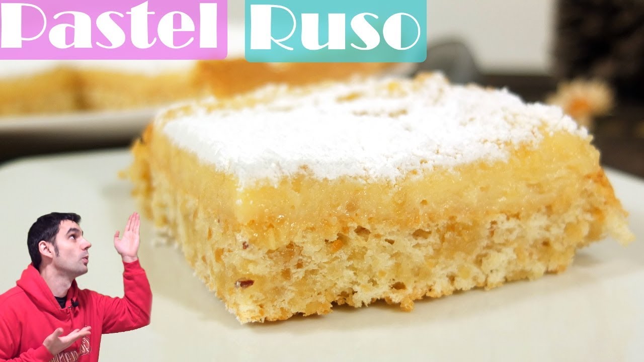 PASTEL RUSO muy RICO y JUGOSO 😍😋,POSTRE o TORTA RÁPIDA. Receta # 459
