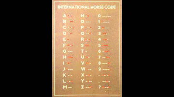 ¿Cómo se dice SOS en código Morse?