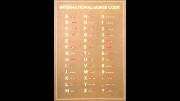 S O S en código morse