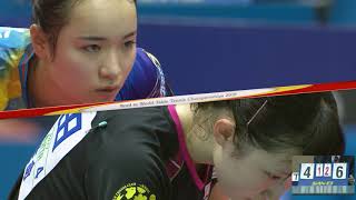 世界卓球2018 日本代表最終選考会 女子決勝 伊藤美誠vs早田ひな 第4ゲーム