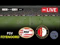 Psv Eindhoven vs Feyenoord | Eredivisie 2025/26 | Full Match Streaming | PES 21 Simulation