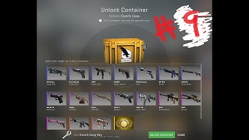 CS:GO Opening csgo case until we get a gold (GLOVES!)(clutch case) part 9