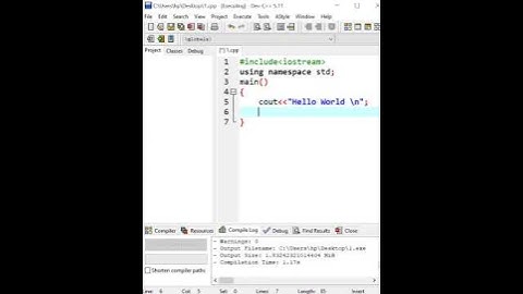 Hello World 🌍 In C++ 😱😱😱😱😱😱