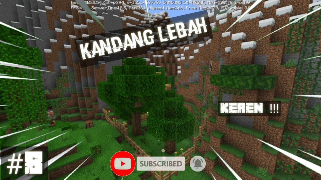 Membuat Kandang Lebah Terbesar - Minecraft survival 