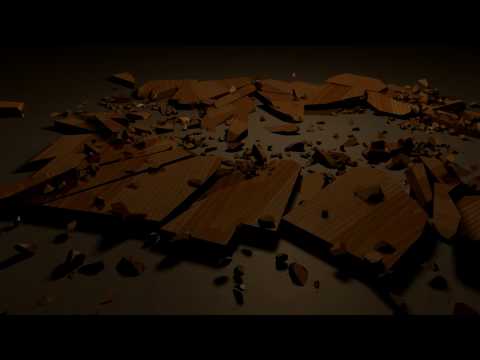 Shattering wood floor with Xplode Cinema 4D