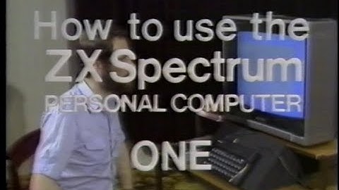 Sinclair ZX Spectrum - Introduction To Programming (1983) Master Class Full Video