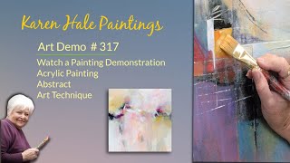 Starting Over, Abstract Painting in Progress, Art Technique, Demo #317