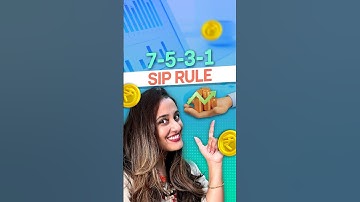 7-5-3-1 SIP rule of investing in mutual funds #shorts #sip