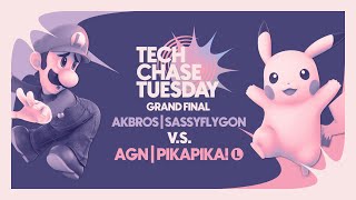Akbros | SassyFlygon (Luigi) vs AGN | PikaPika! (Pikachu) | Grand Finals | Tech Chase Tuesday 35