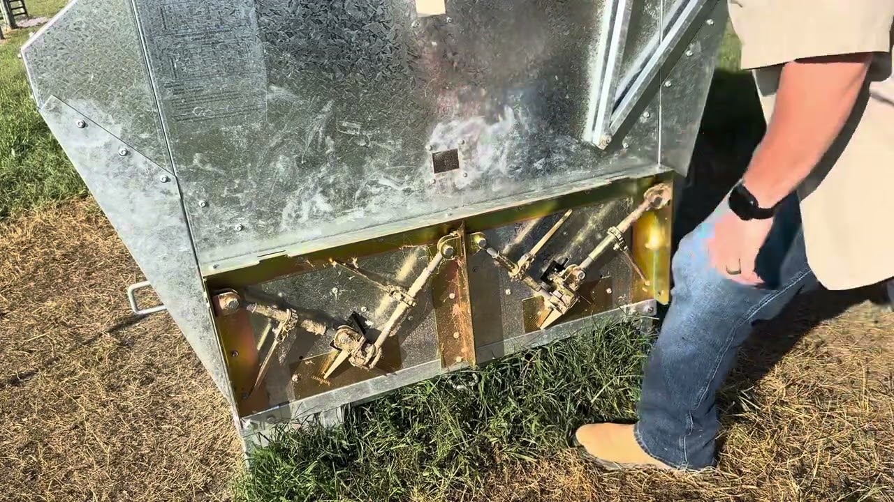 Universal Feeders here on our farm! Saliva lick feeding at its finest! 