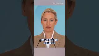 Alice Weidel: Orbán Viktort leszavazhatják – Ursula von der Leyent nem tudjuk leszavazni.
