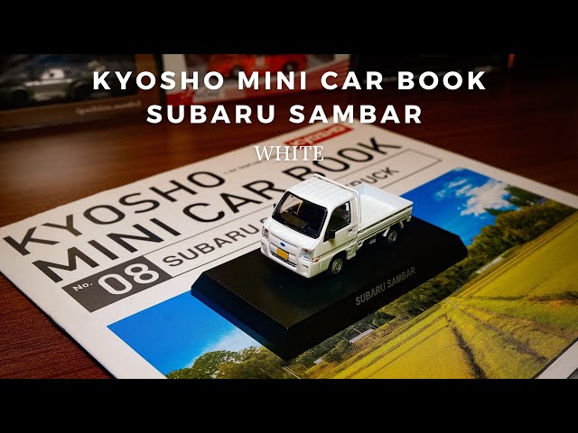 KYOSHO 1/64 MINI CAR & BOOK No.08 Subaru Sambar White - YouTube