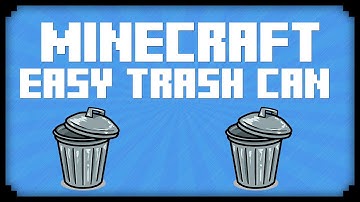 Minecraft: EASY TRASH COMPACTOR! (Minecraft 1.8.7 Tutorial) | iJevin
