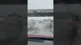 Алматы. Проспект Рыскулова. Февраль 2022. Almaty. The Roads. February