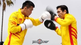 SRISAKET SOR RUNGVISAI FIRING OFF POWERFUL COMBINATIONS IN WORKOUT DAYS AWAY FROM ESTRADA REMATCH