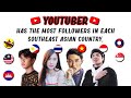 YouTuber has the most followers in each Southeast Asian country.
