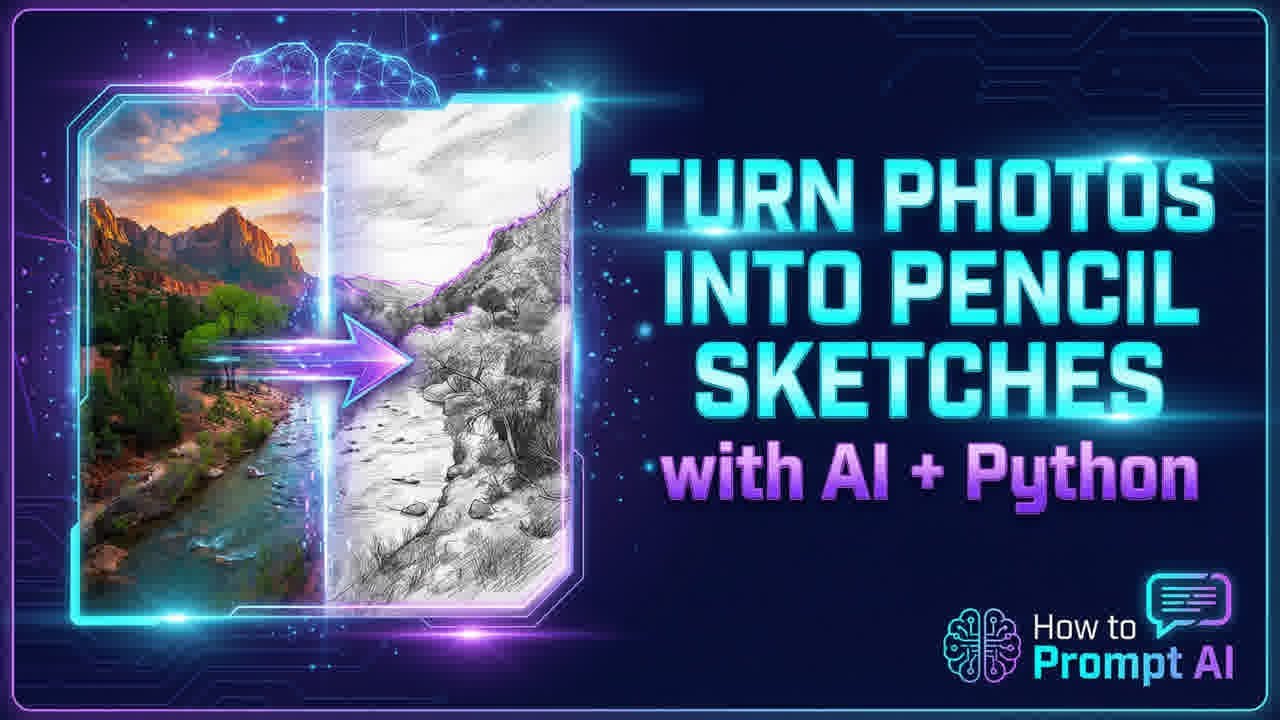 Turn Photos into Pencil Sketches with AI & Python Tutorial - YouTube
