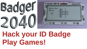 Hack your ID badge with Badger 2040 - Powered by Raspberry Pi Pico microcontroller
